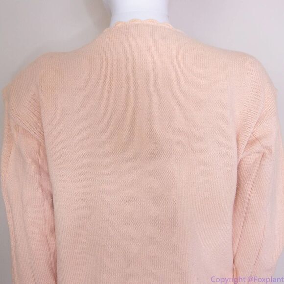 Vintage Franco's 100% cotton dusty pink sweater, women's size S - Picture 14 of 16